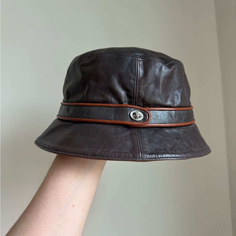 Vintage Coach leather hat
